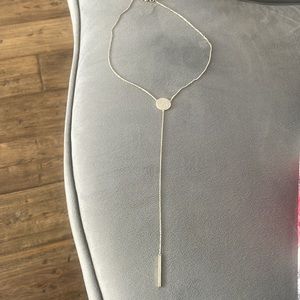 Stunning long sphere gold and pave disk necklace sexy